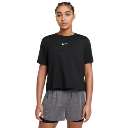 Nike Court Advantage T-Shirt Dam Svart/Vit