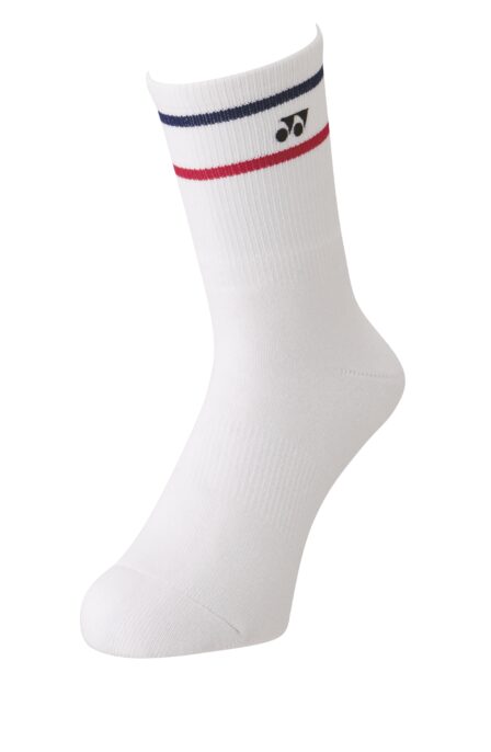 Yonex 19172AYX 75th Sport Crew Sock 1-pack White/Red