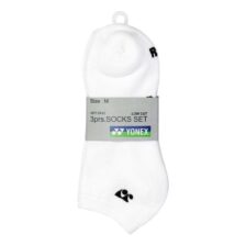 Yonex Low Cut 8443 Socks 3-pack White