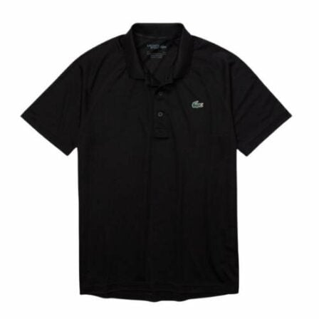 Lacoste-Short-Sleeved-Ribbed-Polo-Black-1