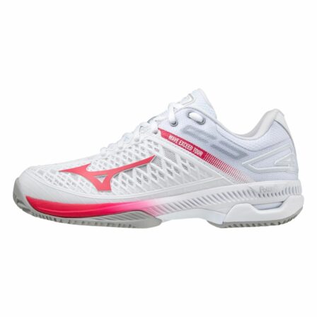 Mizuno Wave Exceed Tour 4 Dam White/Rose Red