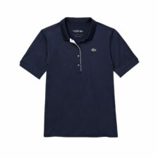Lacoste Sport Breathable Stretch Dam Polo Shirt Navy