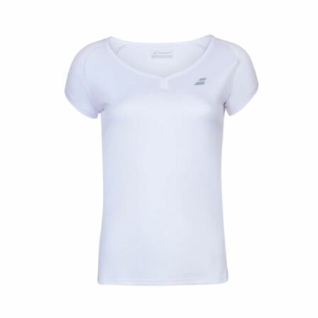 Babolat-Play-Cap-Dame-T-shirt-White-tennis-T-shirt