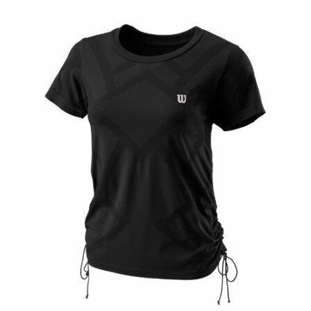 Wilson-Power-Crew-II-T-shirt-Dame-Black-Tennis-T-shirt