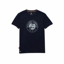 Lacoste Sport Roland Garros Edition Organic Cotton T-Shirt Navy