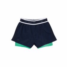 Lacoste Sport Light Nylon Shorts Womens Navy blue/Clover Green