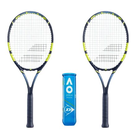 Babolat Tennis Pakketilbud (Babolat Voltage Strung + Dunlop Australian Open)