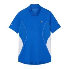 Lacoste Tennis x Novak Djokovic Ultra-Dry Polo Shirt Saphir Blue