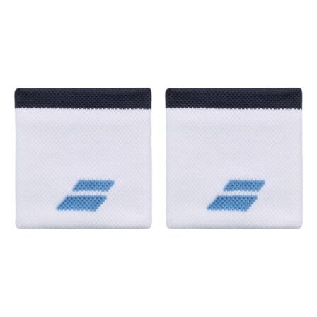 Babolat Logo Wristband White/Drive Blue
