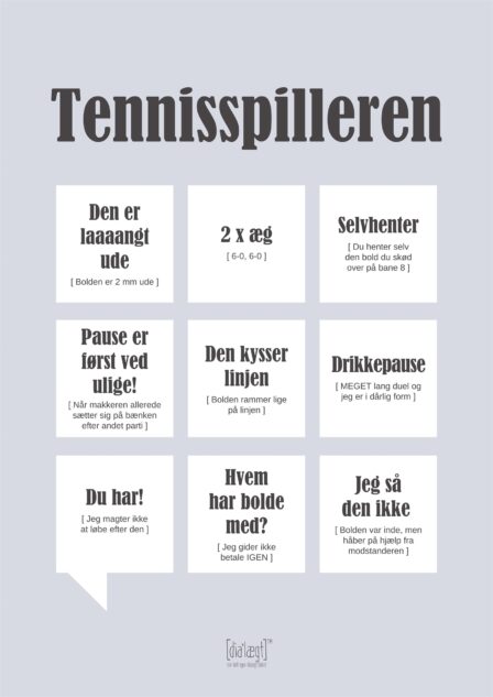 Poster Tennisspelaren