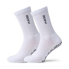 ZERV Grip Socks Long 2-Pack White